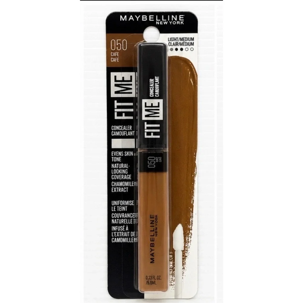 Maybelline Fit Me Concealer 050 Cafe 0.23oz Brown Natural Coverage Modern